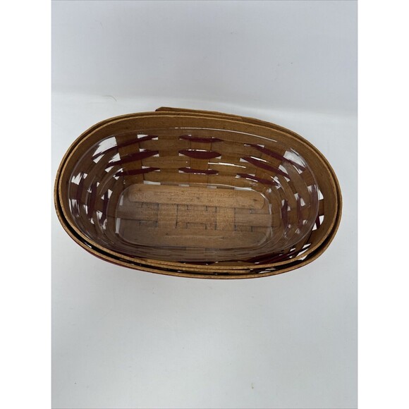 Longaberger 1994 Sweetheart Be Mine Basket, Liner, Protector Combo 18601 - Picture 6 of 12